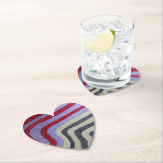 Porta-copo De Papel Coloured Waves Paper Coaster