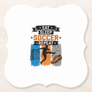 Porta-copo De Papel Comer Dormir Futebol Repetir Camisa de Jogador de 