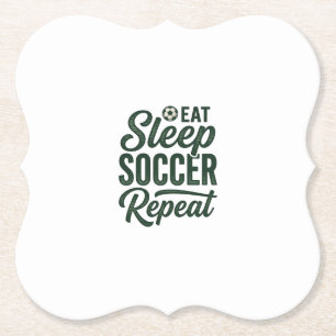 Porta-copo De Papel Comer Dormir Futebol Repetir Camisa Vintage Design