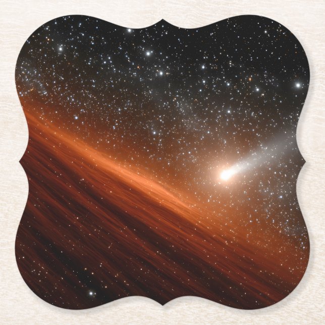 Porta-copo De Papel Comet Tearing Through Red Galactic Dust (Frente)
