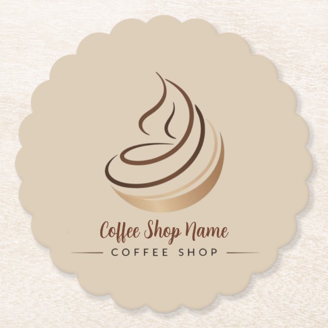 Porta-copo De Papel Compro profissional Compro Mínimo Moderno do Café (Frente)