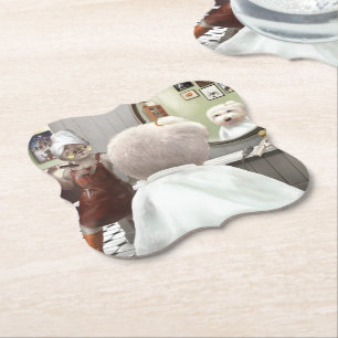 Porta-copo De Papel Compro Whimsical Pet Barber