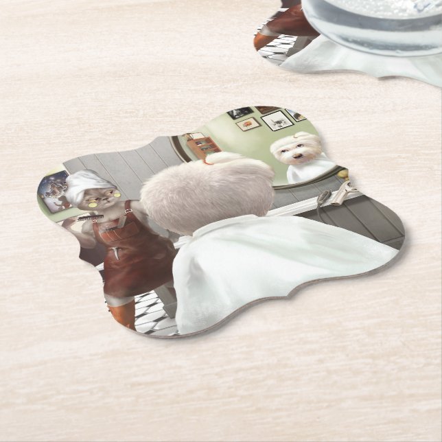 Porta-copo De Papel Compro Whimsical Pet Barber (Angular)