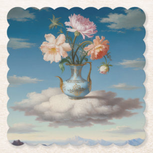 Porta-copo De Papel Conjunto de Portas copos das Flores de Pintura Sur