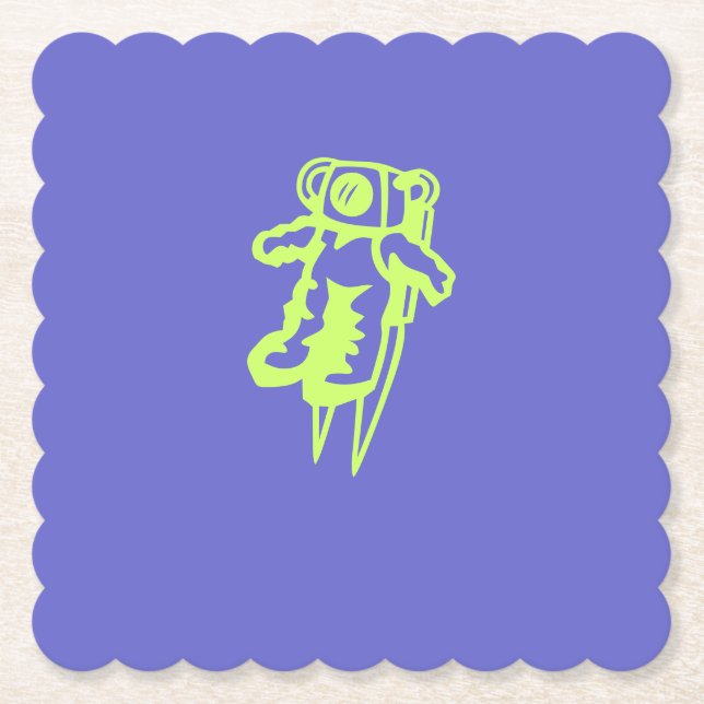 Porta-copo De Papel Copo de Papel Astronauta (Frente)