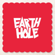 Copo de papel Earth Hole Vermelho