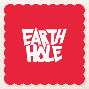 Porta-copo De Papel Copo de papel Earth Hole Vermelho