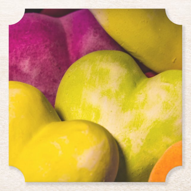 Porta-copo De Papel Coração, coração doce... (Frente)