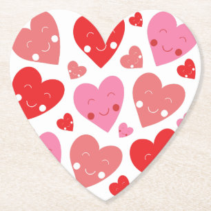 Porta-copo De Papel Coração de Amor