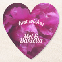 Coração de namorados de festa de casamento de rosa