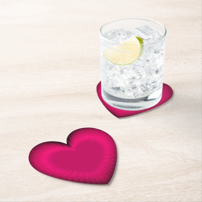 Porta-copo De Papel Coração do amor (Insitu)