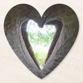 Porta-copo De Papel Coração na Porta copos do Coração AMOR da Árvore