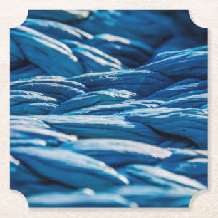 Porta-copo De Papel Corda Azul