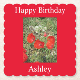 Porta-copo De Papel Corfu Red Poppies