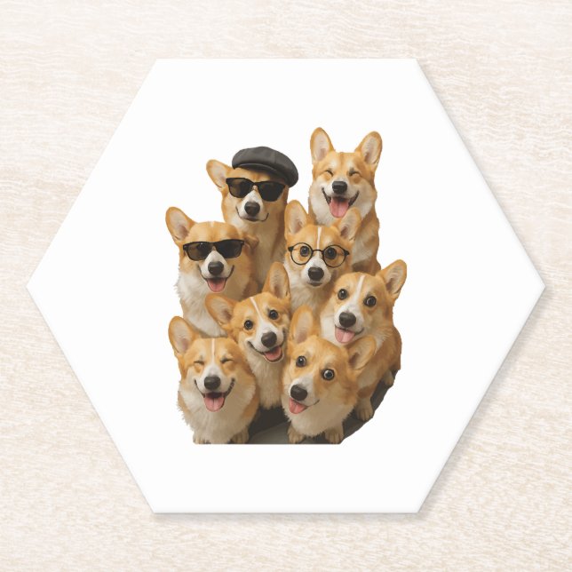 Porta-copo De Papel Corgi (Frente)