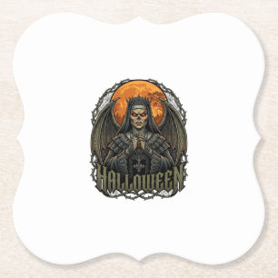 Porta-copo De Papel Coroa de Asas de Demônio de Halloween Freira Lua L