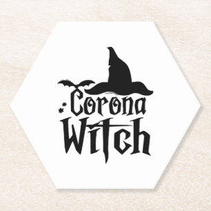 Porta-copo De Papel Corona Witch Halloween , Dia de as Bruxas engraçad