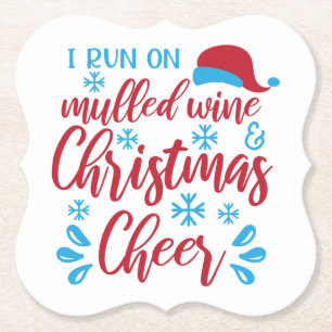 Porta-copo De Papel Correr em Vinho Quentinho/ Citação Divertida de Na