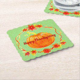 Porta-copo De Papel Correspondência com a Aquarela de Ação de Graças P