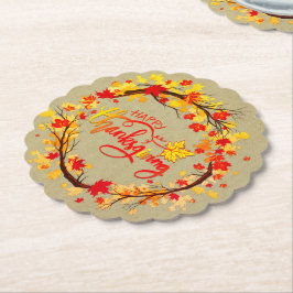 Porta-copo De Papel Correspondência de Toneladas de Folha de outono Es