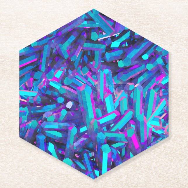 Porta-copo De Papel córtex de cristal : (Frente)
