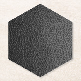 Porta-copo De Papel Couro de Cobra Preto