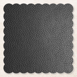 Porta-copo De Papel Couro de Cobra Preto