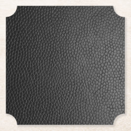 Porta-copo De Papel Couro de Cobra Preto