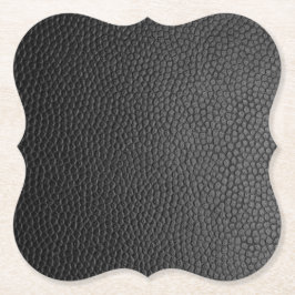 Porta-copo De Papel Couro de Cobra Preto