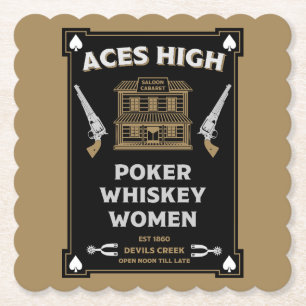 Porta-copo De Papel Cowboy American Frontier Saloon