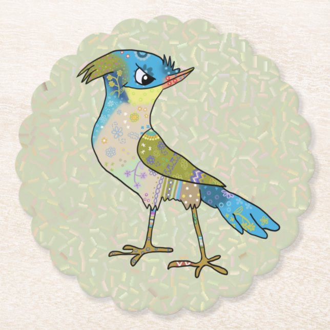 Porta-copo De Papel Crazy Vogel  (Frente)