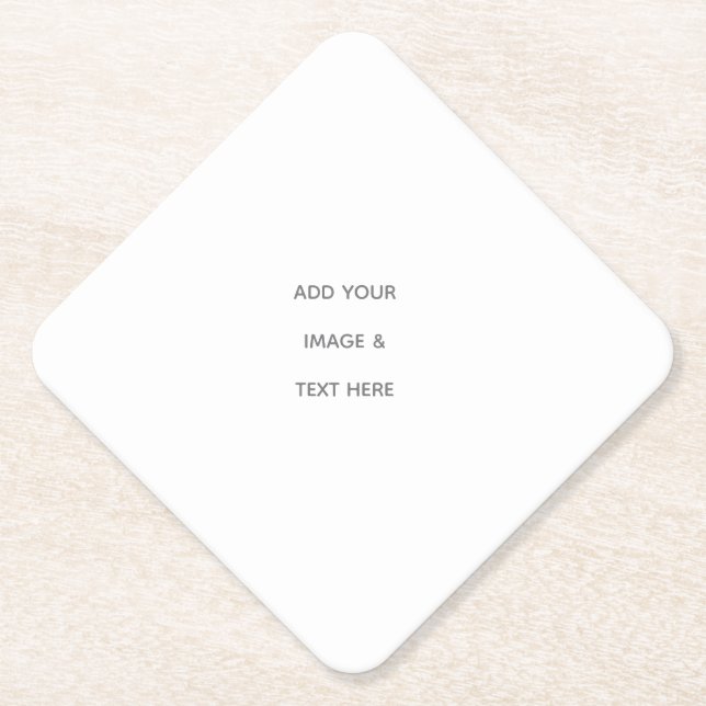 Porta-copo De Papel Create Your Own white  (Frente)