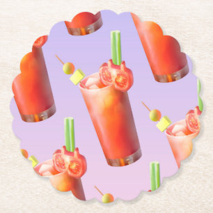 Porta-copo De Papel Creative Bloody Mary Cocktail