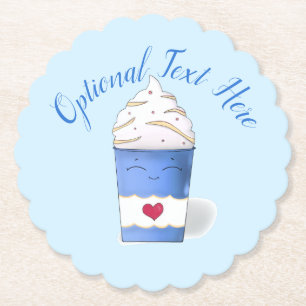 Porta-copo De Papel Creme Latte & Whipped (Azul)