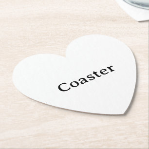 Porta-copo De Papel Crie Seu Próprio Coração Simples Personalizado