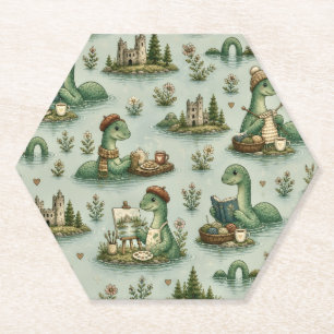 Porta-copo De Papel Criptídeos Aconchegantes Nessie Monstro do Lago Ne