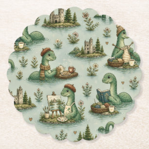 Porta-copo De Papel Criptídeos Aconchegantes Nessie Monstro do Lago Ne