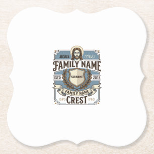 Porta-copo De Papel Crista da Família Jesus Crista da Família Jesus Ch