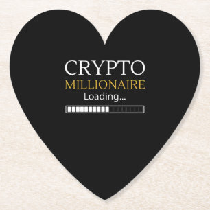 Porta-copo De Papel Crypto Millionaire Carregando um comerciante engra
