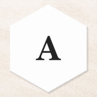Cubo de Nome Personalizado Simples Elegante Inicia