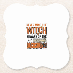 Porta-copo De Papel Cuidado Com A Camisa De Bruxa De Halloween Do Dach