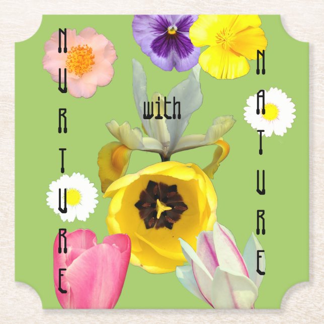 Porta-copo De Papel Cultive com a Natureza  (Frente)