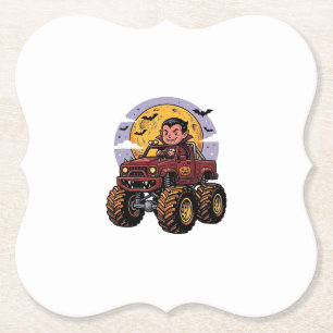 Porta-copo De Papel Cute Vampire Monster Truck Camisa de Halloween Des