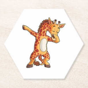 Porta-copo De Papel Dabbing Giraffe T shirt Girafas Funny Dab Dance T