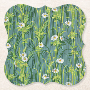 Porta-copo De Papel Daisy Pattern, padrão verde,