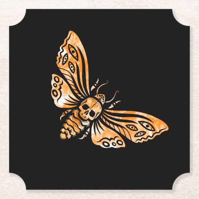 Porta-copo De Papel Death's Head Moth  (Frente)