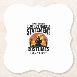 Porta-copo De Papel Declaração de Fantasia de Halloween Camisa Vintage