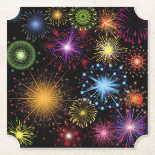 Porta-copo De Papel Decor Dinâmico de Espumação Colorida do Fireworks