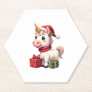 Porta-copo De Papel Decoração de Natal Unicórnio Camisa de Natal de Un