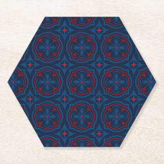 Porta-copo De Papel Decorative floral tiles pattern